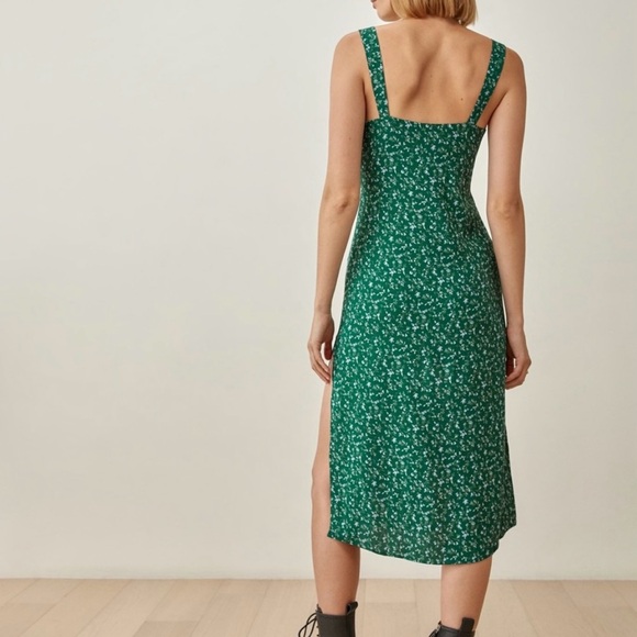 Reformation Emerald Floral Midi Dress - Picture 11 of 13